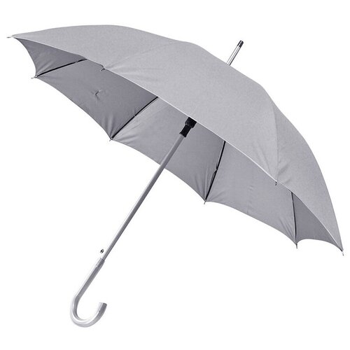 Зонт-трость Happy Gifts, автомат, для женщин, серебряный