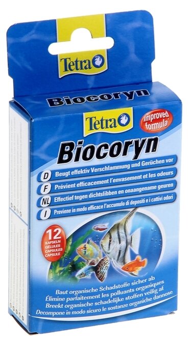 Средство для воды в аквариуме Tetra Biocoryn 12 капс. - фотография № 1