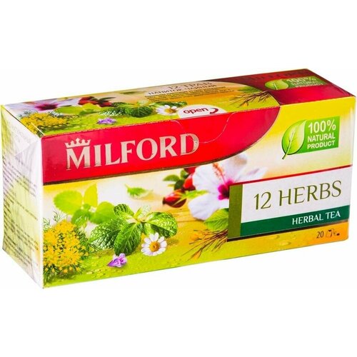 Чай травяной Milford 12 Herbs 20*2.25г х 3шт