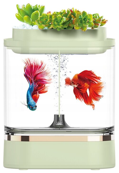 Акваферма Xiaomi Geometry Mini Lazy Fish Tank Pro C300 - фотография № 18