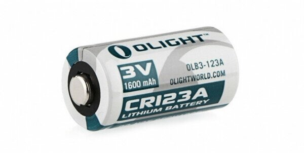 Литиевая батарея Olight CR123A 1600 мАч 1шт.