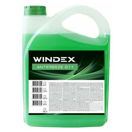 Антифриз WINDEX G-11 GREEN/Зелёный 5кг