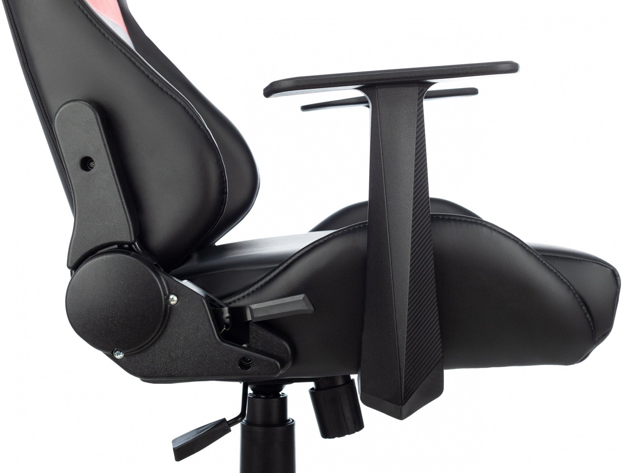 Кресло игровое ZOMBIE Game Penta черный/красный эко.кожа с подголов. крестов. пластик - фотография № 10