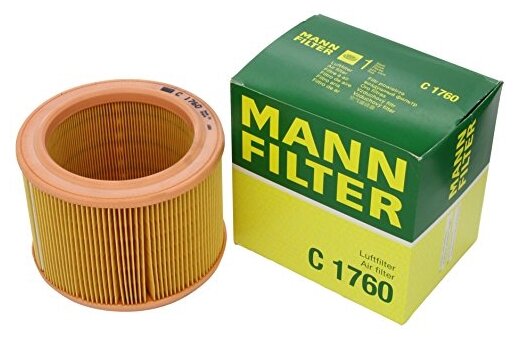 Воздушный фильтр Mann-Filter C1760 Citroen / Peugeot: 1444VF 1445-53 1445-74 1445-90 95601137 90560518.8 94014448.48