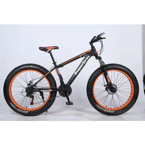 Велосипед 26 SPR Fatbike фэтбайк Стильный Горный ВзрослыйПодростковый чёрный с оранжевым 1960000₽
