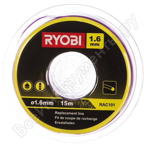 Леска 15 м для триммера Ryobi RAC101