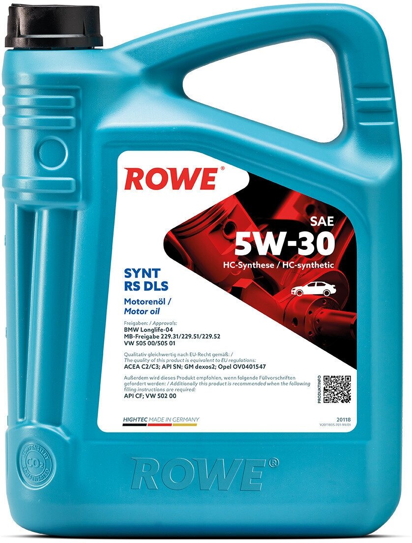 Масло моторное ROWE HIGHTEC SYNT RS DLS 5W-30 (4 л)