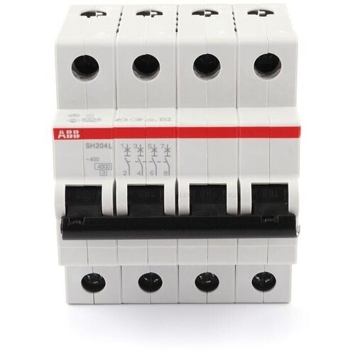 фото Автоматический выключатель abb sh204l (c) 4,5ka 10 а