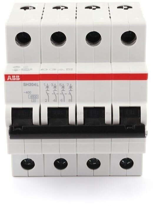 Автоматический выключатель ABB SH204L 4P (C) 4,5kA 50 А