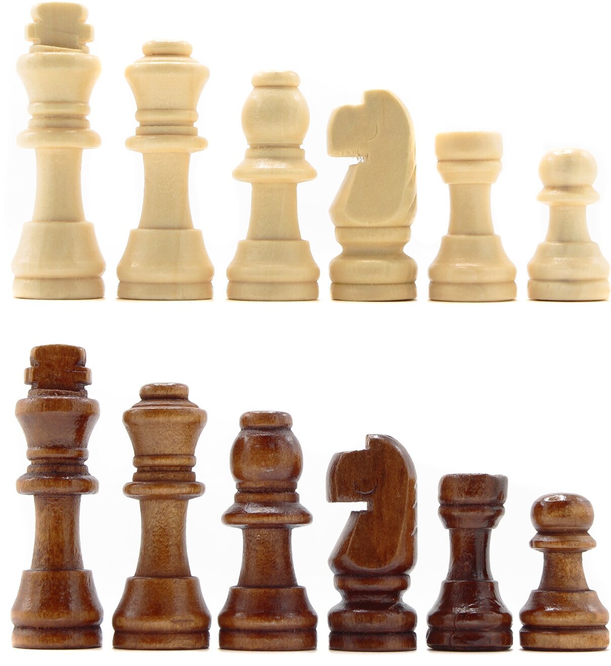 Набор шахматных фигур Фабрика Игр деревянные L (высота короля 5,3 см)
