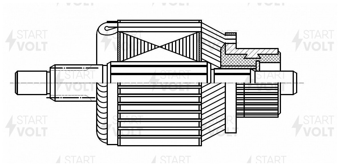 Ротор стартера STARTVOLT SR 1404