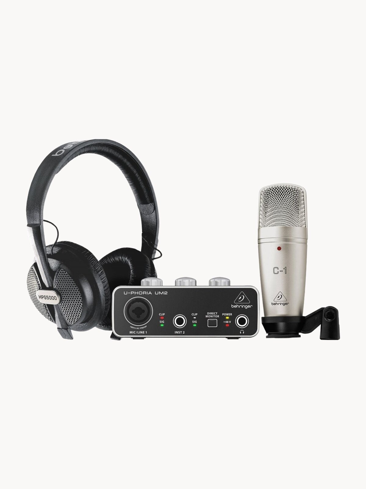 Комплект оборудования для звукозаписи Behringer U-PHORIA STUDIO