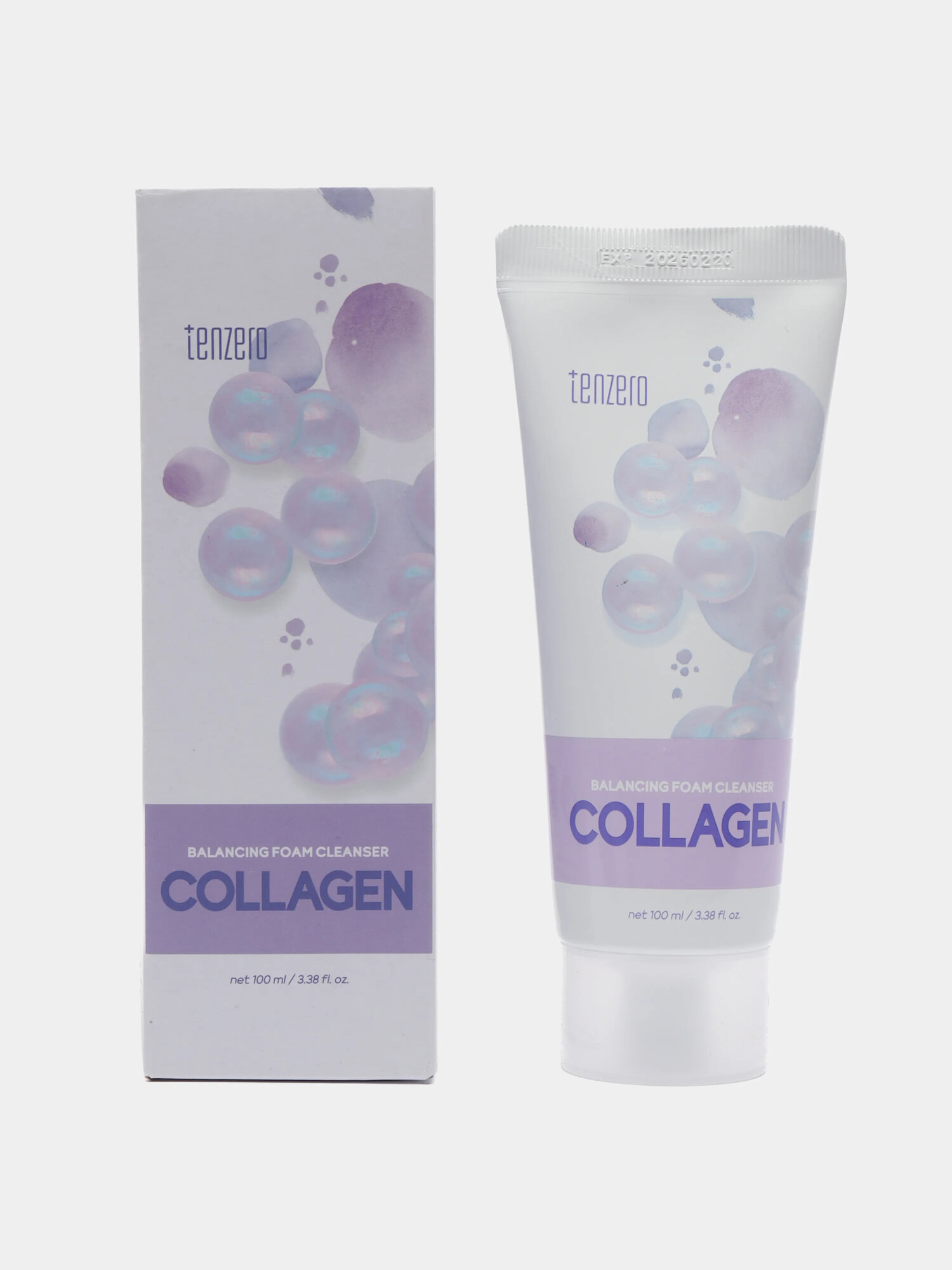 Пенка для умывания с коллагеном Tenzero Balancing Foam Cleanser Collagen — фото 1