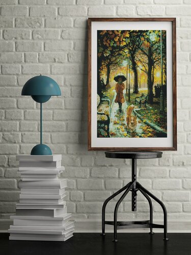 Изображение товара Набор для вышивания крестом Риолис, вышивка крестиком "Ночной парк", 30*40 см, 2064