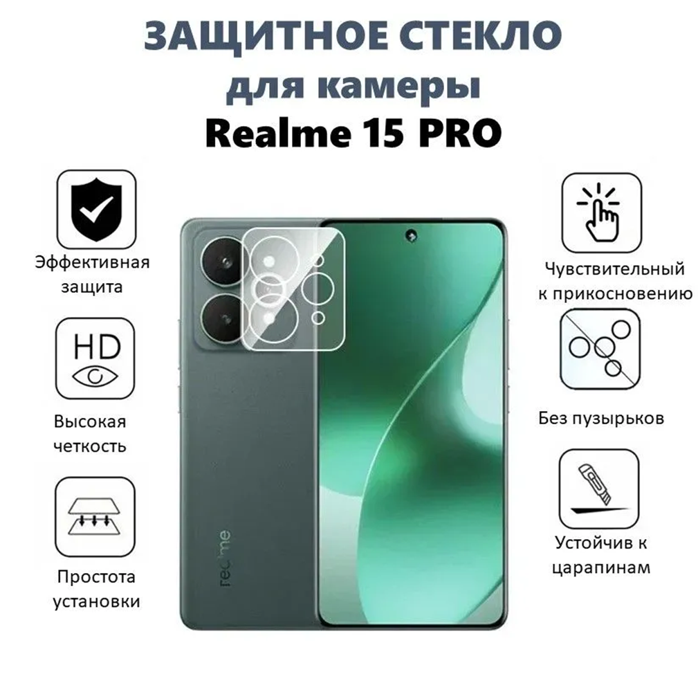 Защитное стекло для камеры телефона Realme 15 Pro 5G