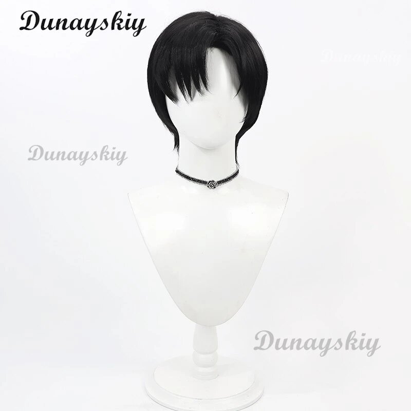 Косплей парик Dunayskiy, черный, W1, один размер