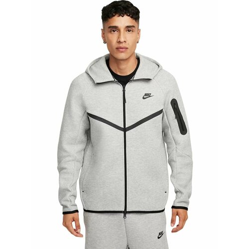 фото Толстовка спортивная nike tech full-zip windrunner hoodie, размер l, , серый