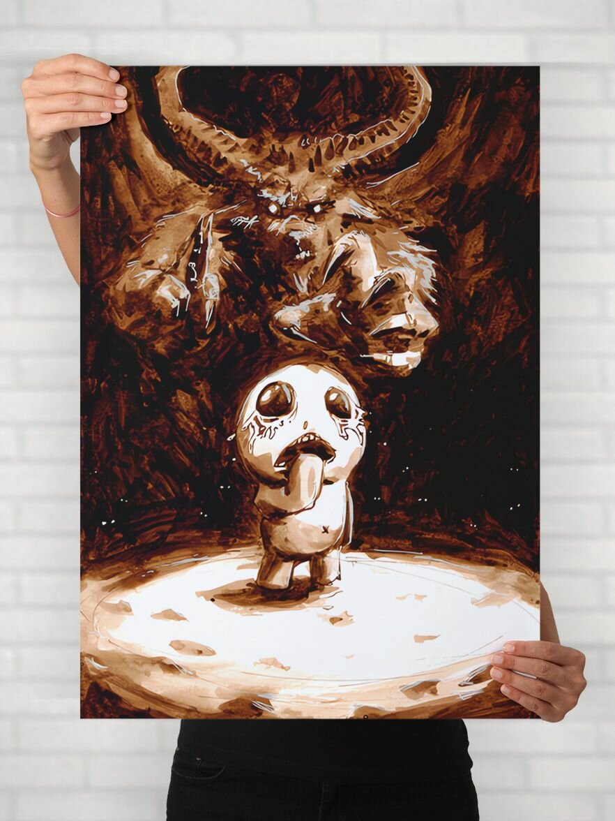 Плакат на стену для интерьера Айзек (The Binding of Isaac 14) - Постер по игре формата A1 (61x84 см)