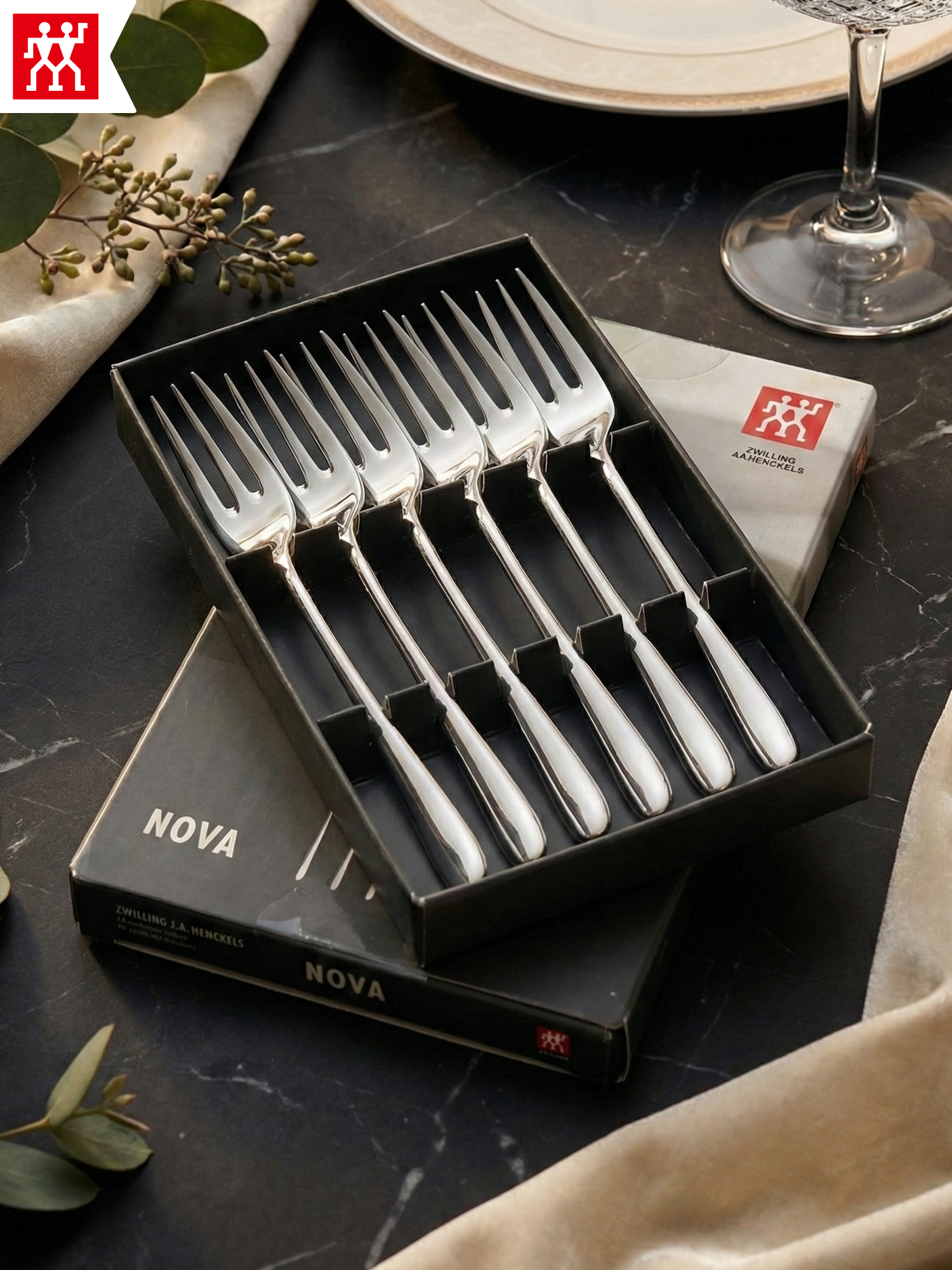 Набор десертных вилок Zwilling Nova 10cм. 6 шт. 07141-332, из нержавеющей стали.