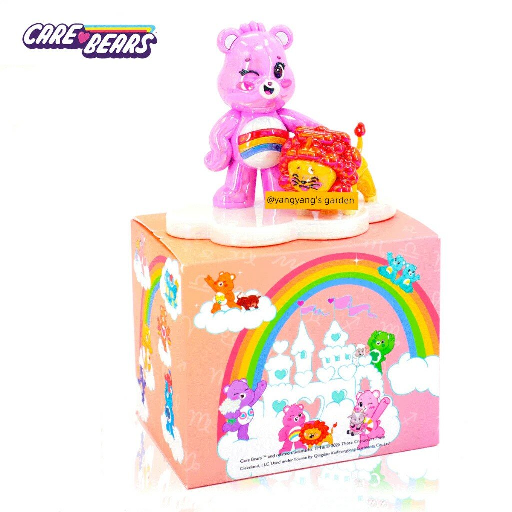 CareBears Медведь Радости Зодиакальный Сюрприз Бокс Коллекционная Фигурка - Лев, Милый Миниатюрный Рукавный Медведь для