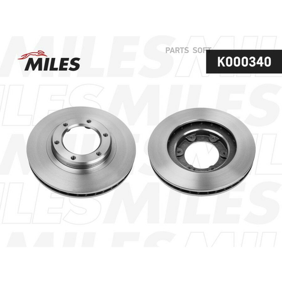 MILES K000340 Диск тормозной TOYOTA LAND CRUISER (J80) 4.2-4.5 90-97 передний вент. D=311мм. ()