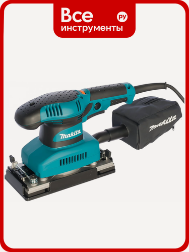 Изображение товара Вибрационная шлифмашина Makita BO3711 для сбора пыли, профессиональная, щеточный, подключение к пылесосу