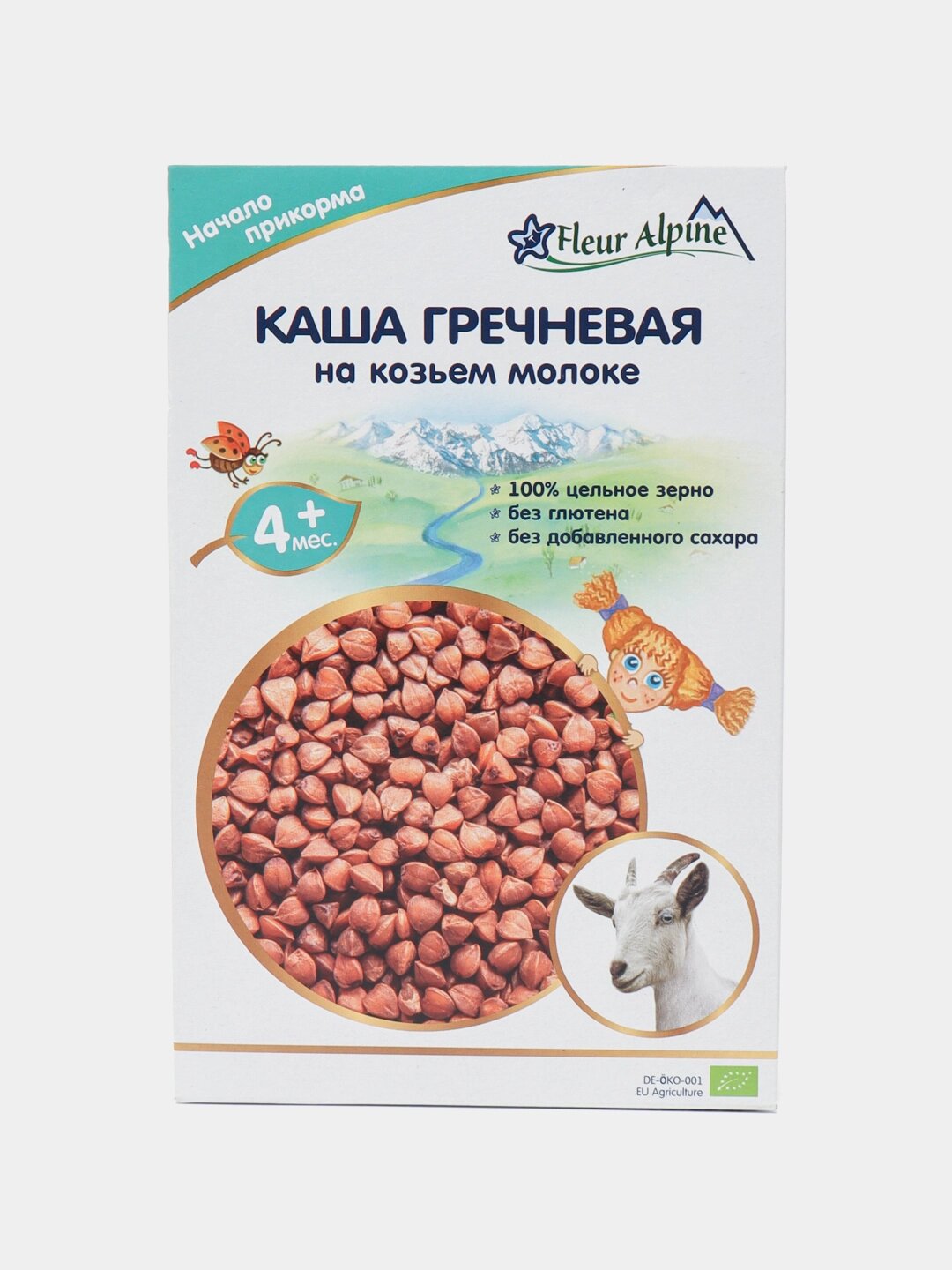 Каша Fleur Alpine гречневая на козьем молоке, с 4 месяцев, 200 г