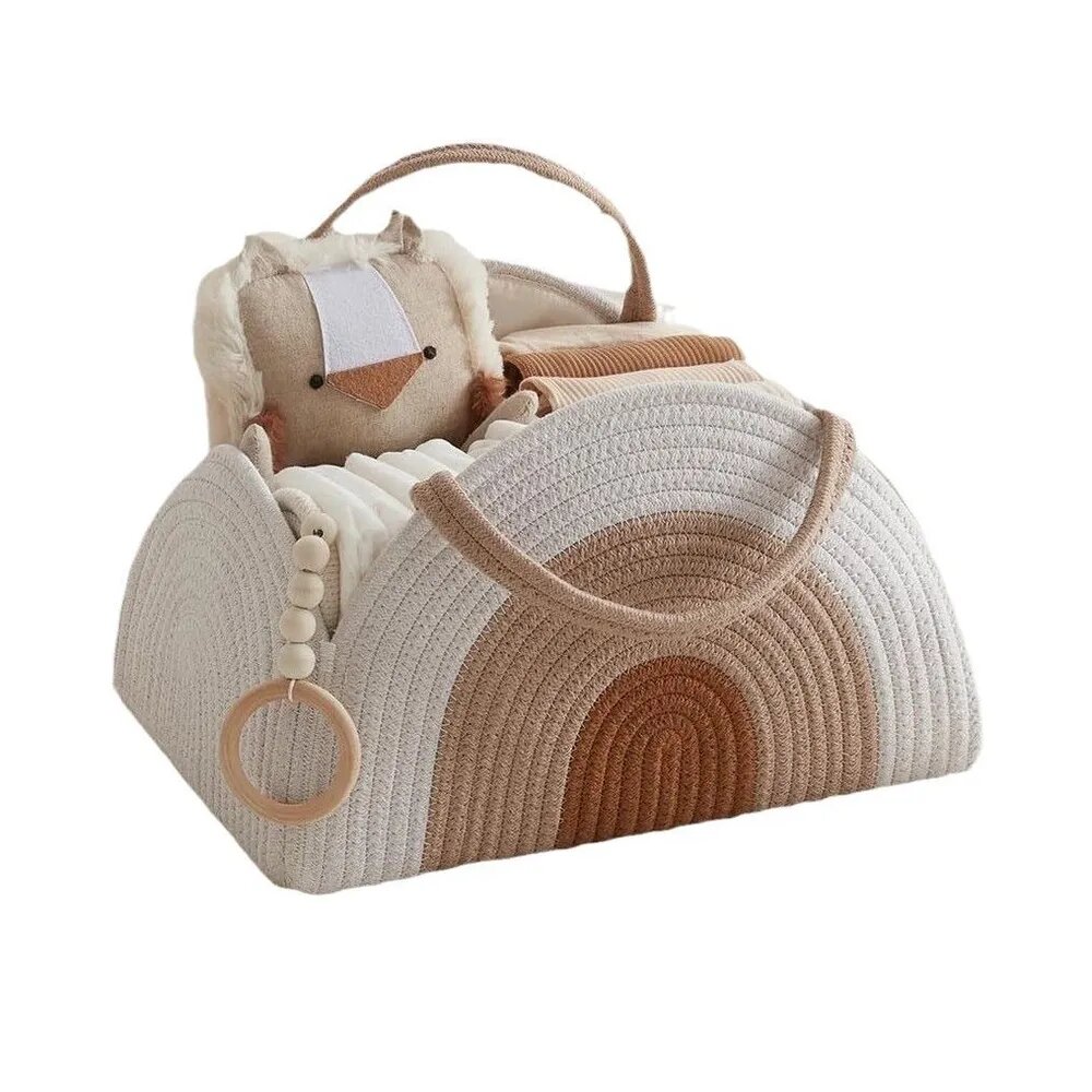 Органайзер для белья, одежды 37x27x22 см 1 шт хлопок белый