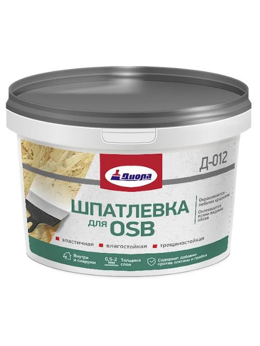 Шпатлевка для OSB Диола Д-012 1.5 кг для плит