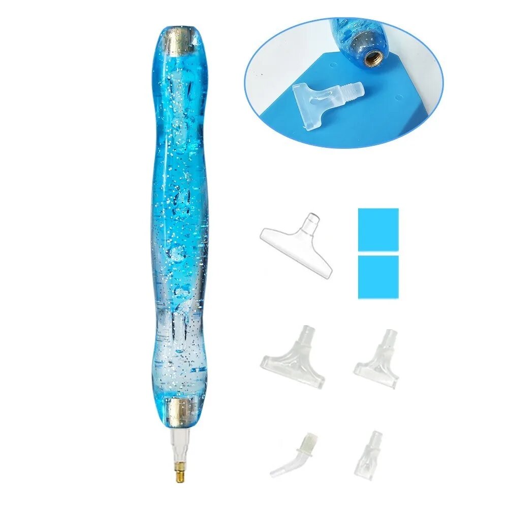 Сменные наконечники для алмазной ручки, набор из 1-14 штук Blue-8pcs