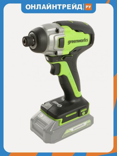 Изображение товара Винтоверт ударный аккумуляторный Greenworks GD24ID3, 24V, бесщеточный, без АКБ и ЗУ