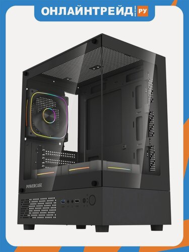 Изображение товара Корпус Powercase Vision Micro M1 ARGB, черный