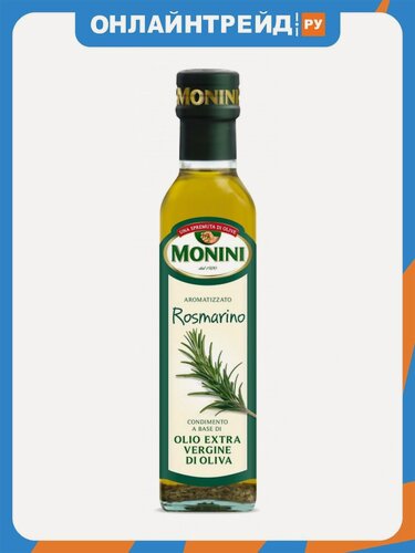 Изображение товара Масло оливковое Monini Extra Virgin Розмарин, 250 мл.