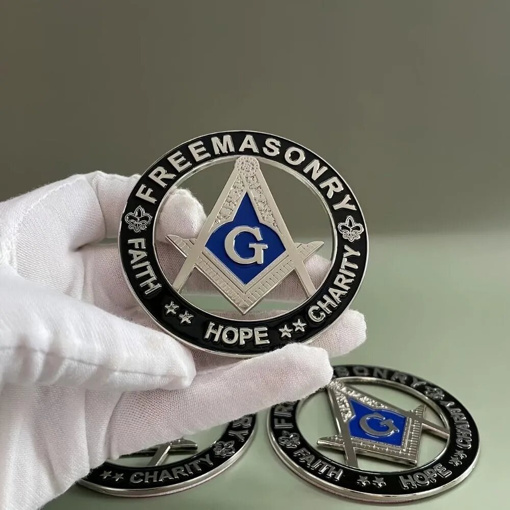 1 шт Буква AG, масонский круглый знак.