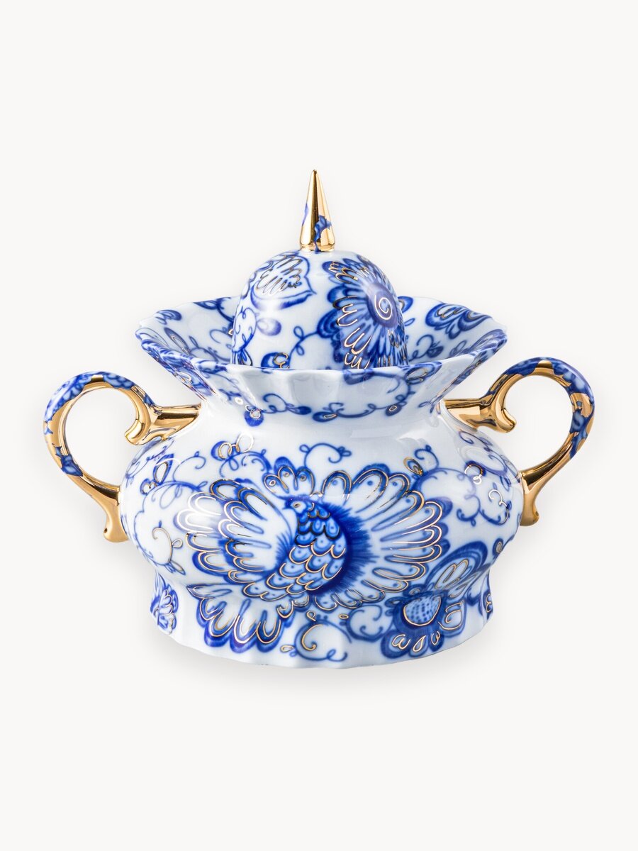 Сахарница "Поющий сад "форма Шатровая, 600 мл, Императорский фарфоровый завод