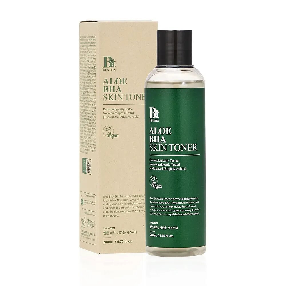 Benton Aloe Bha Skin Toner увлажняющий тонер на основе экстракта алоэ, 200 мл
