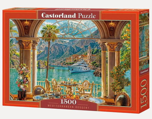 Изображение товара Пазл для взрослых Castorland 1500 деталей, элементов: Средиземноморский десерт