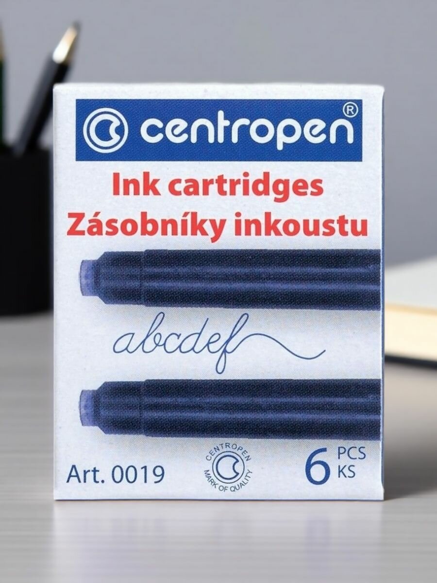Картриджи чернильные синие 6 штук в упаковке