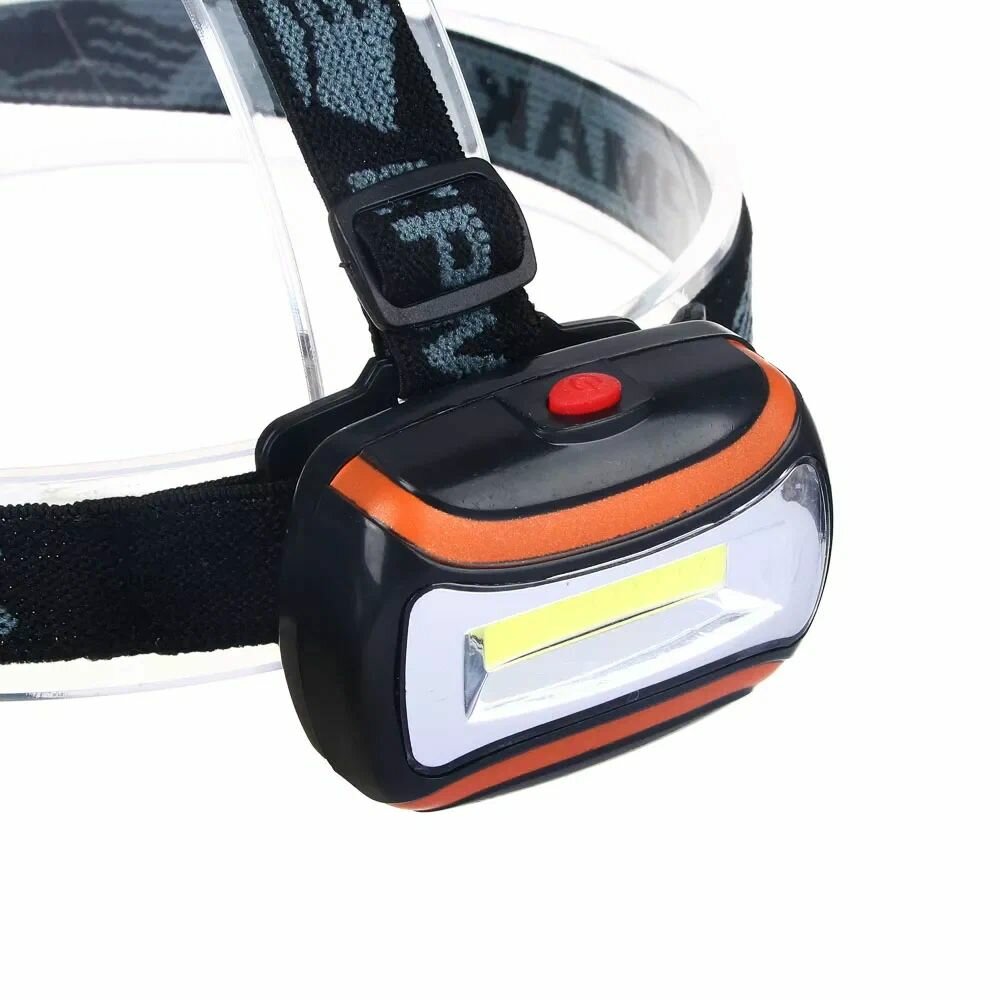 Налобный фонарь Ермак 3 режима COB LED, 65 Лм, 3xAAA, 6,5x4,7x3см, пластик