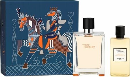 Туалетная вода Herm s Terre d'Herm s Gift Set, минеральный, древесный, 100 мл + 80 мл
