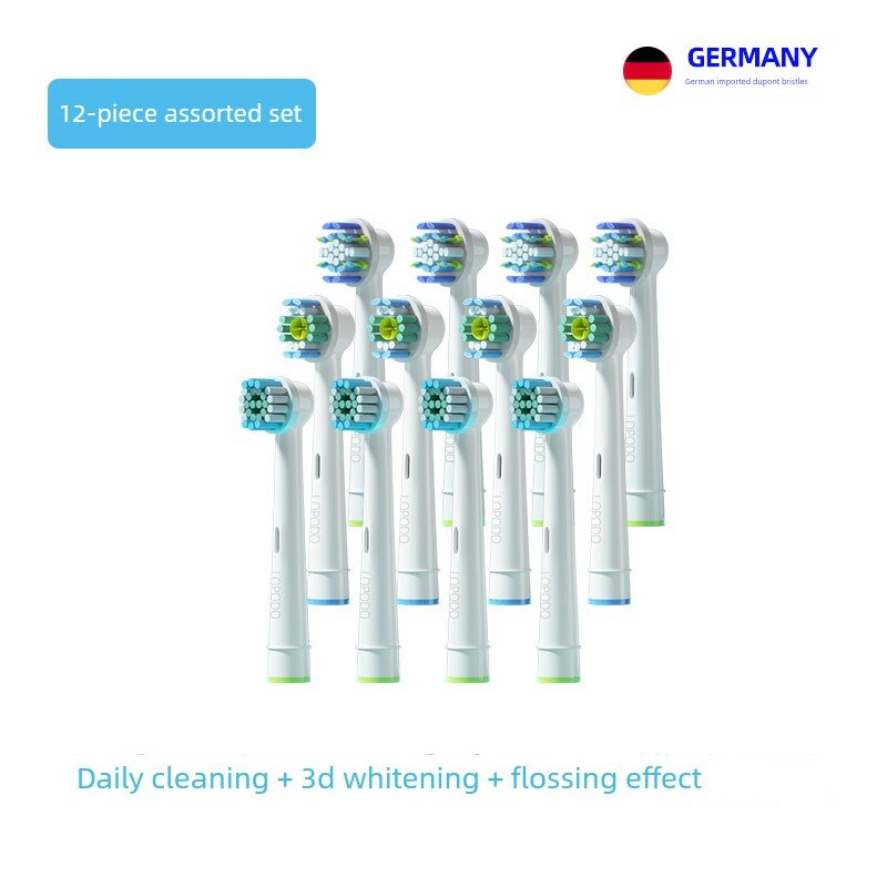 Подходит для замены насадок электрических зубных щеток Braun OralB/OleB, универсальный тип, OralB D12D16D3757 1669W.
