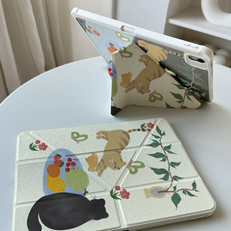 Магнитный съемный чехол Y-fold с отделением для стилуса, прозрачный, для iPad Air 7, Huawei MatePad 13.2, Apple Pro