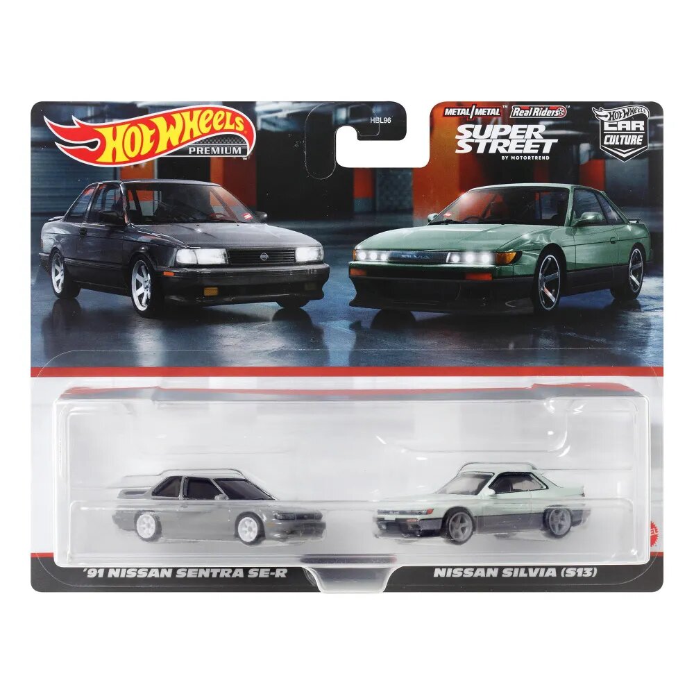 Игрушечная машинка Nissan Sentra SE-R и Nissan Silvia S13 длиной 7 см — фото 1