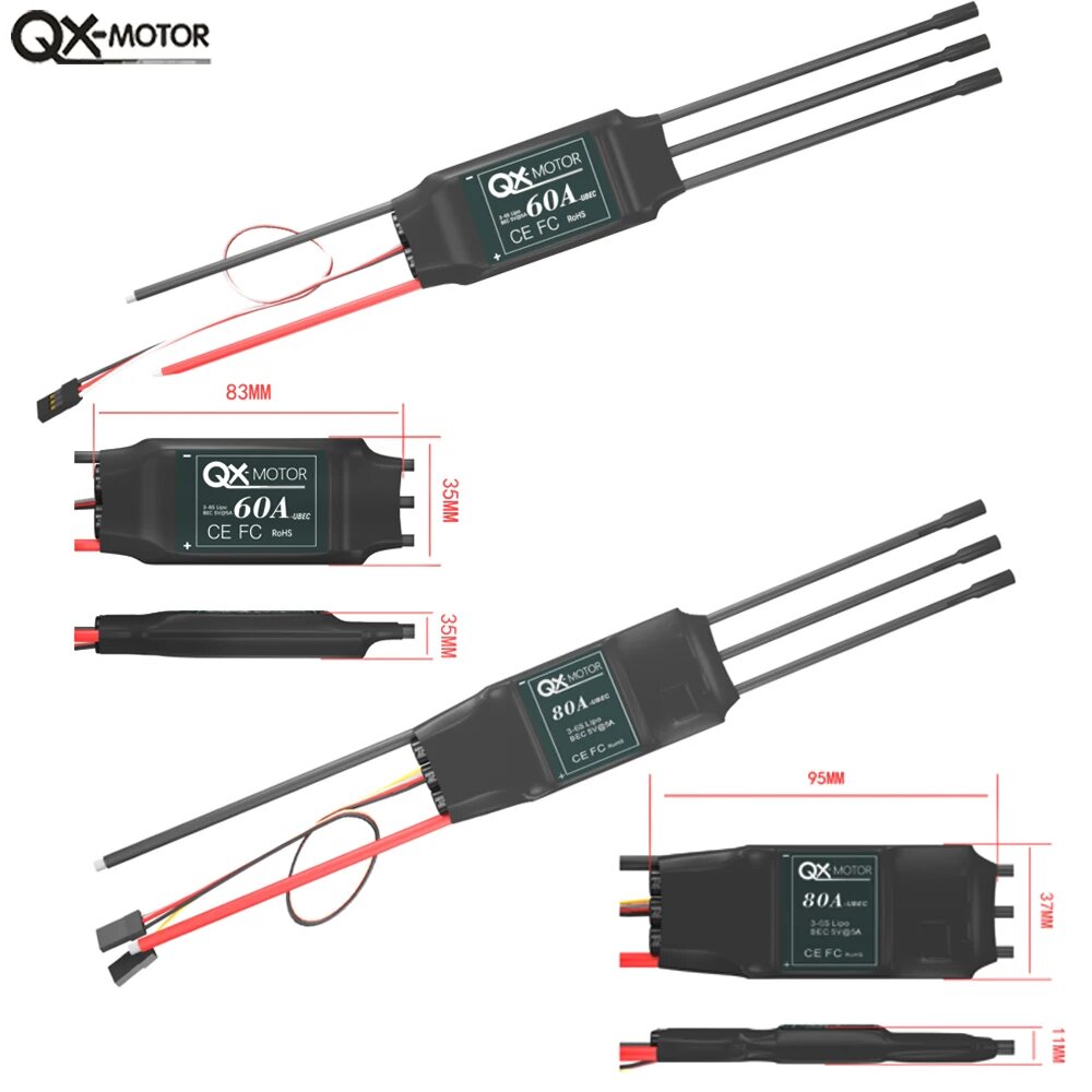 QX-MFLU QF2822 3300KV CW 12-лопастной EDF