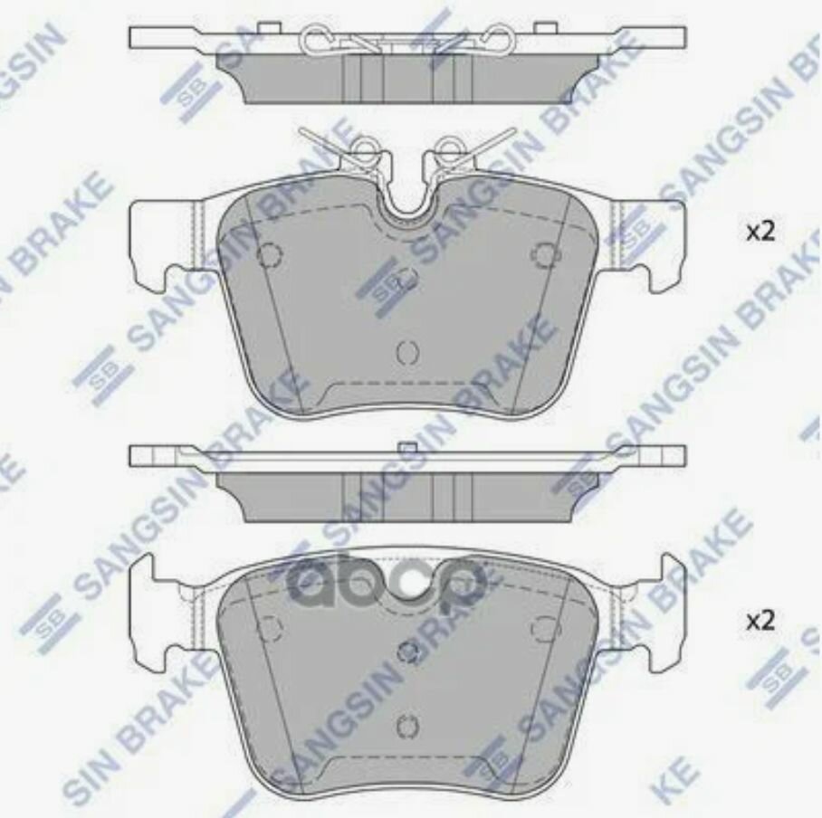 SP4069 Колодки тормозные LAND ROVER DISCOVERY SPORT задн.