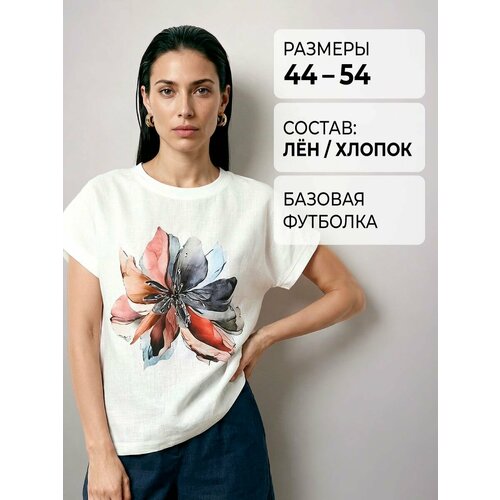фото Футболка fabretti, размер 44, белый