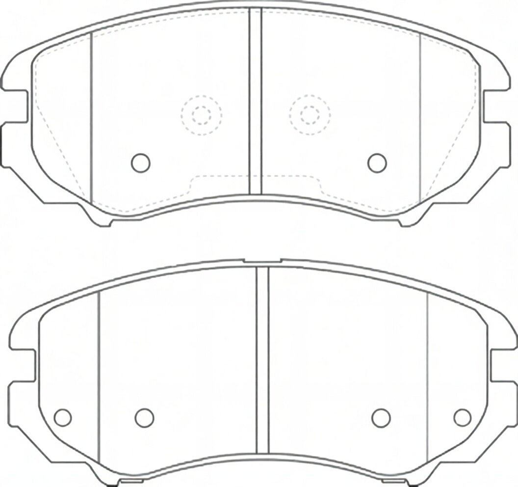 Колодки передние (HYUNDAI SONATA V, TUCSON (JM), KIA SOUL (AM)) PN0377 NiBK арт. PN0377