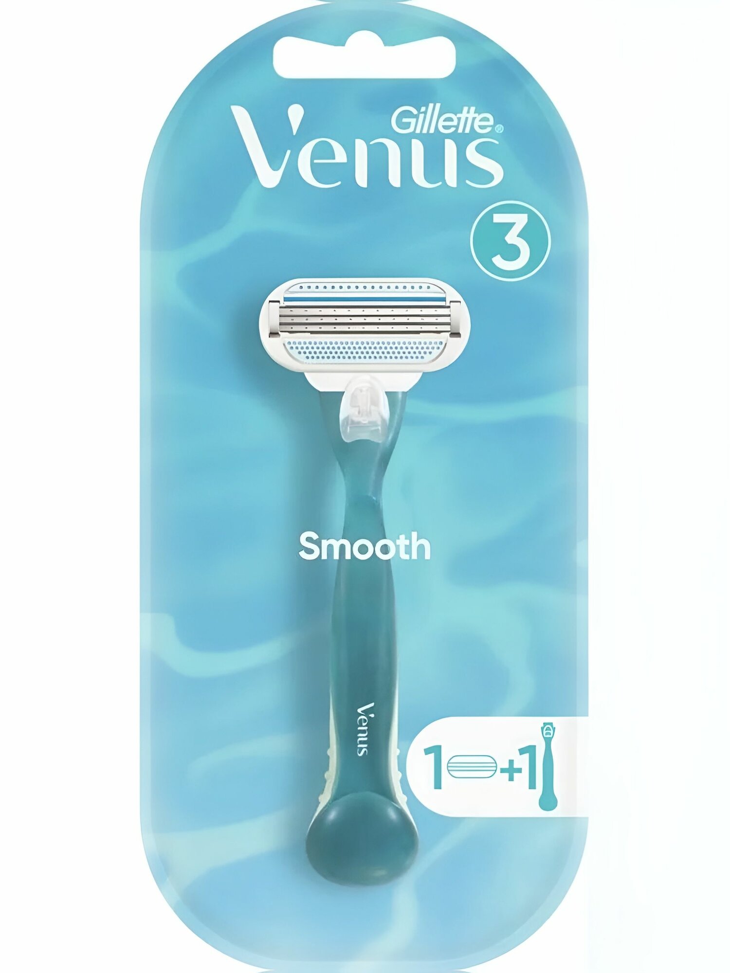 GILLETTE Женский станок для бритья Venus Smooth и 1 сменная кассета