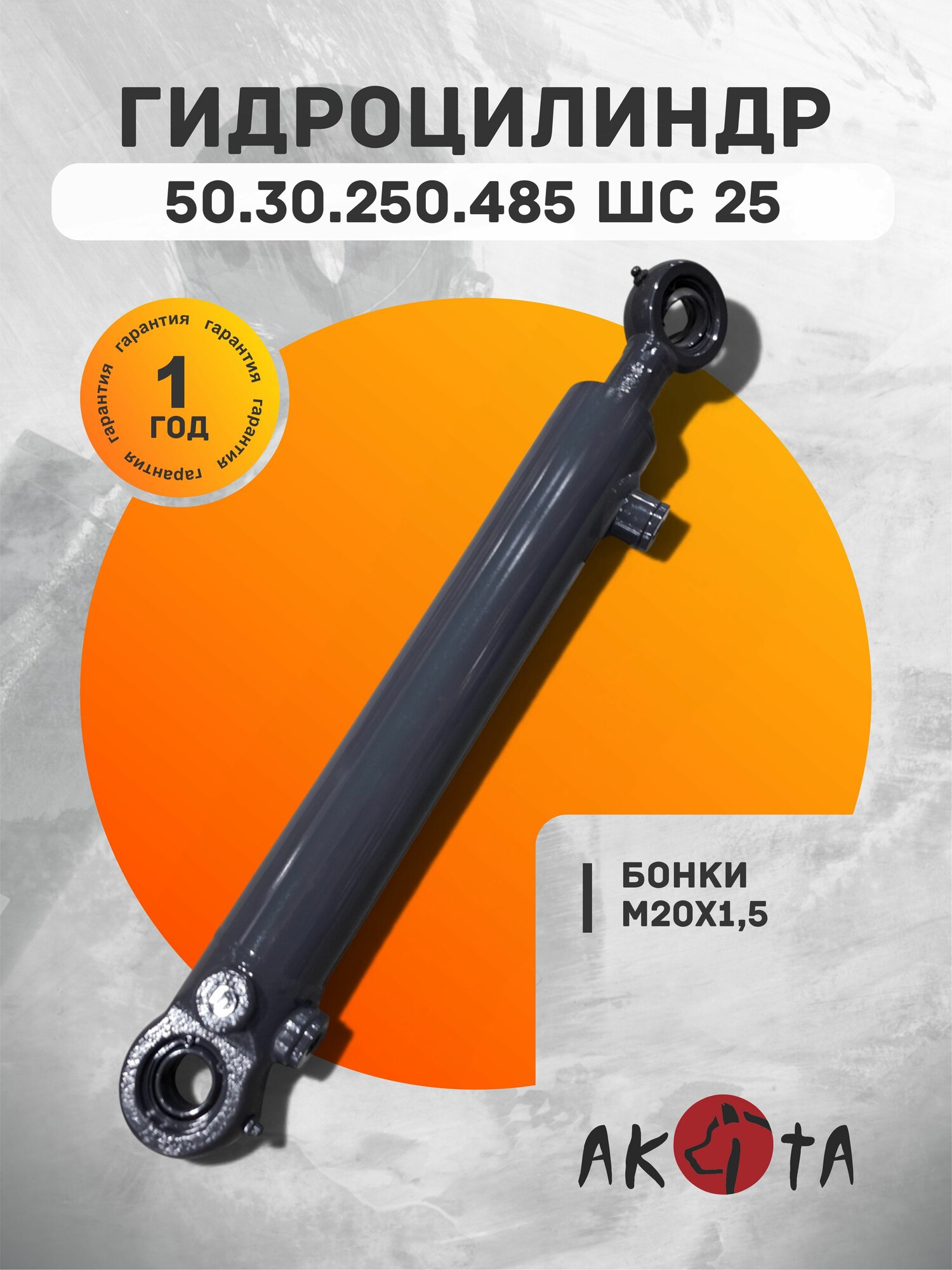 Гидроцилиндр ГЦ 50.30.250.485 шс 25, AKITA