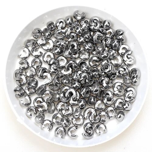 Заключения из нержавеющей стали OLINGART 3/4/5 мм Серый, 4mm 30pcs, Stainless steel